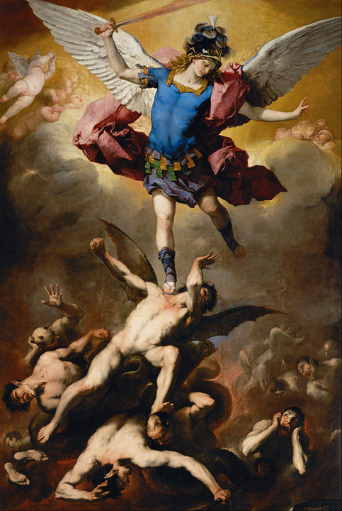 St. Michael fighting demons