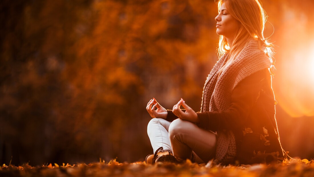 woman meditating