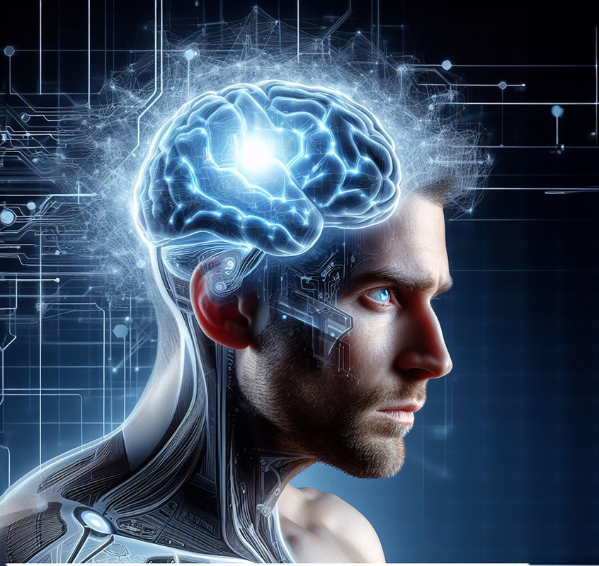 Blue brain illuminated