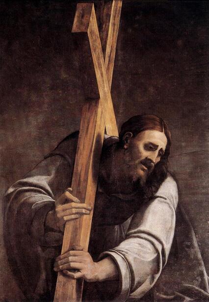 Christ carrying cross